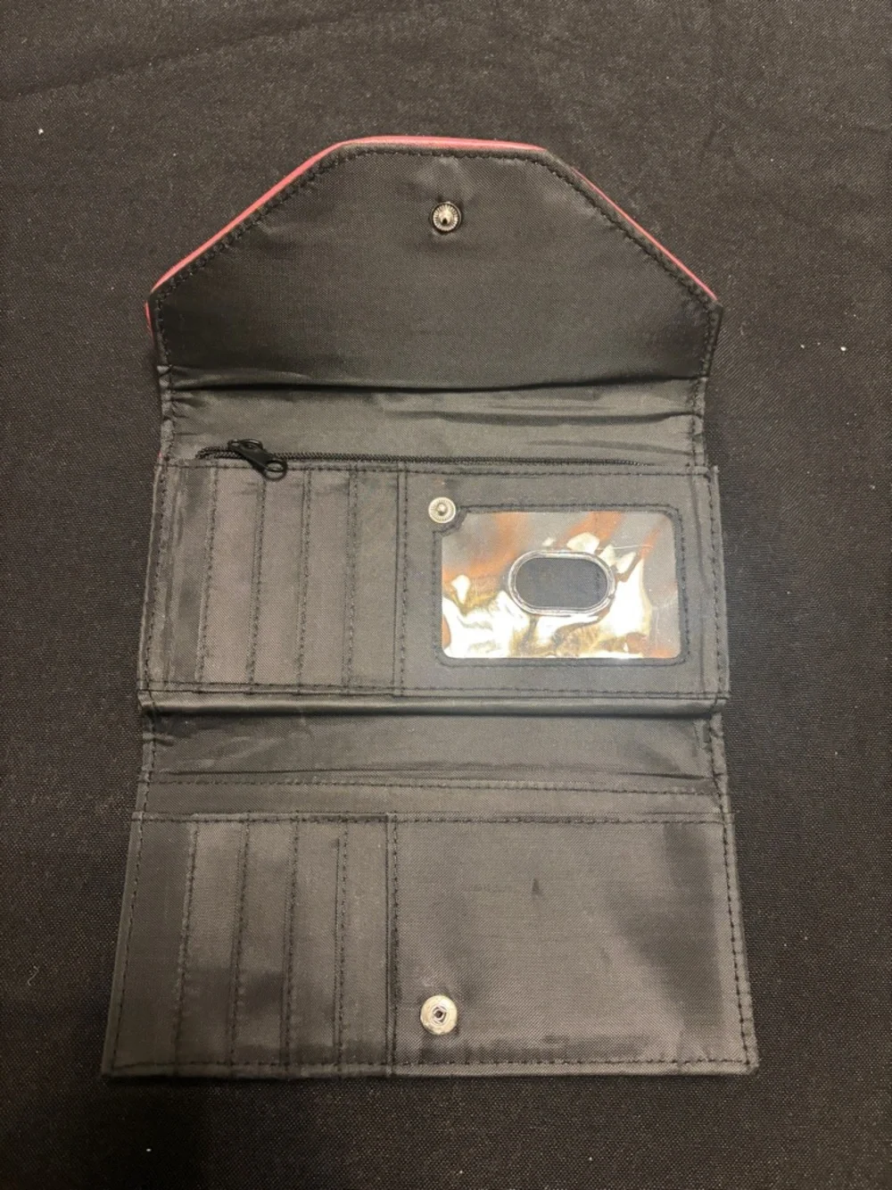 Kingdom Hearts Trifold Satchel Fold Hand Purse Clutch With Metal Emblem - Picture 3 of 5